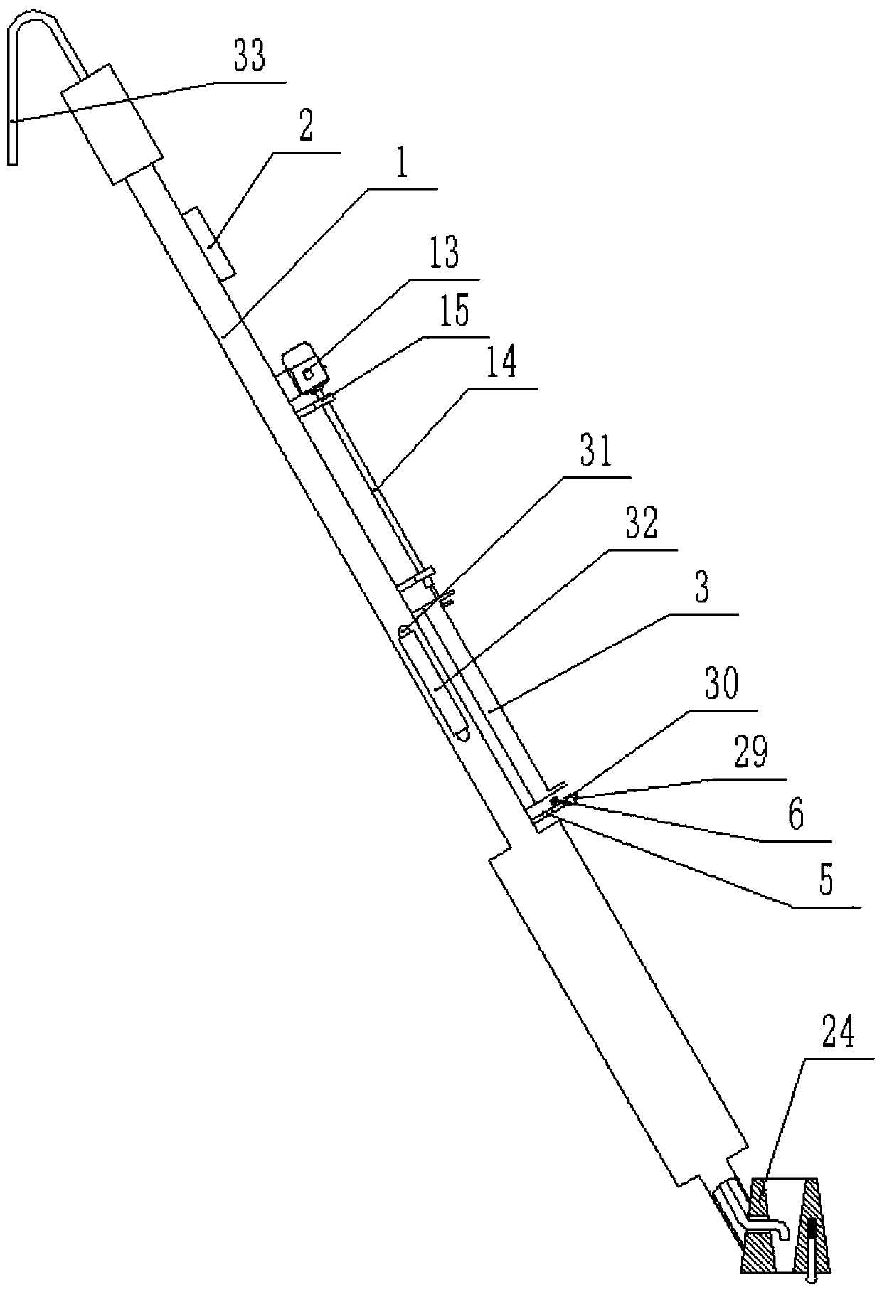 Rapid repairing device for asphalt pavement cracks