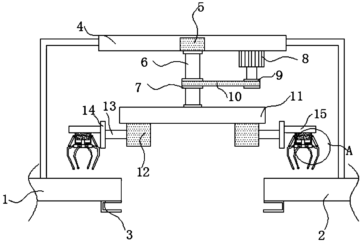 Clamping transfer device used for numerical control machine tool machining