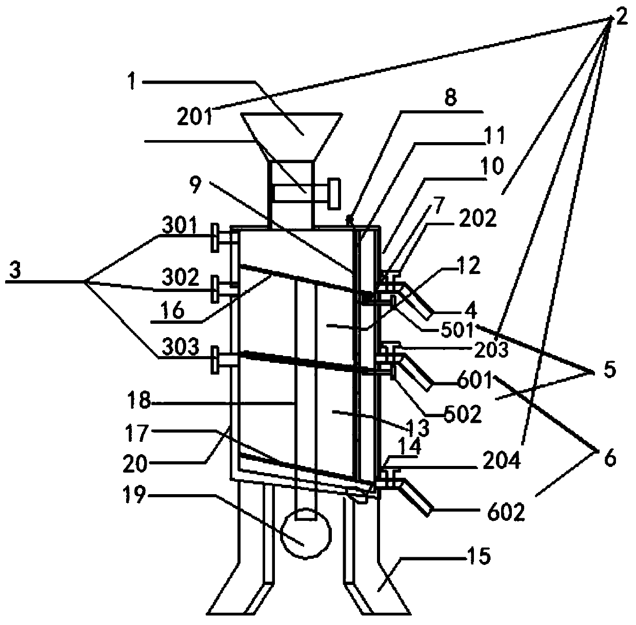 Grease waste liquid treatment device