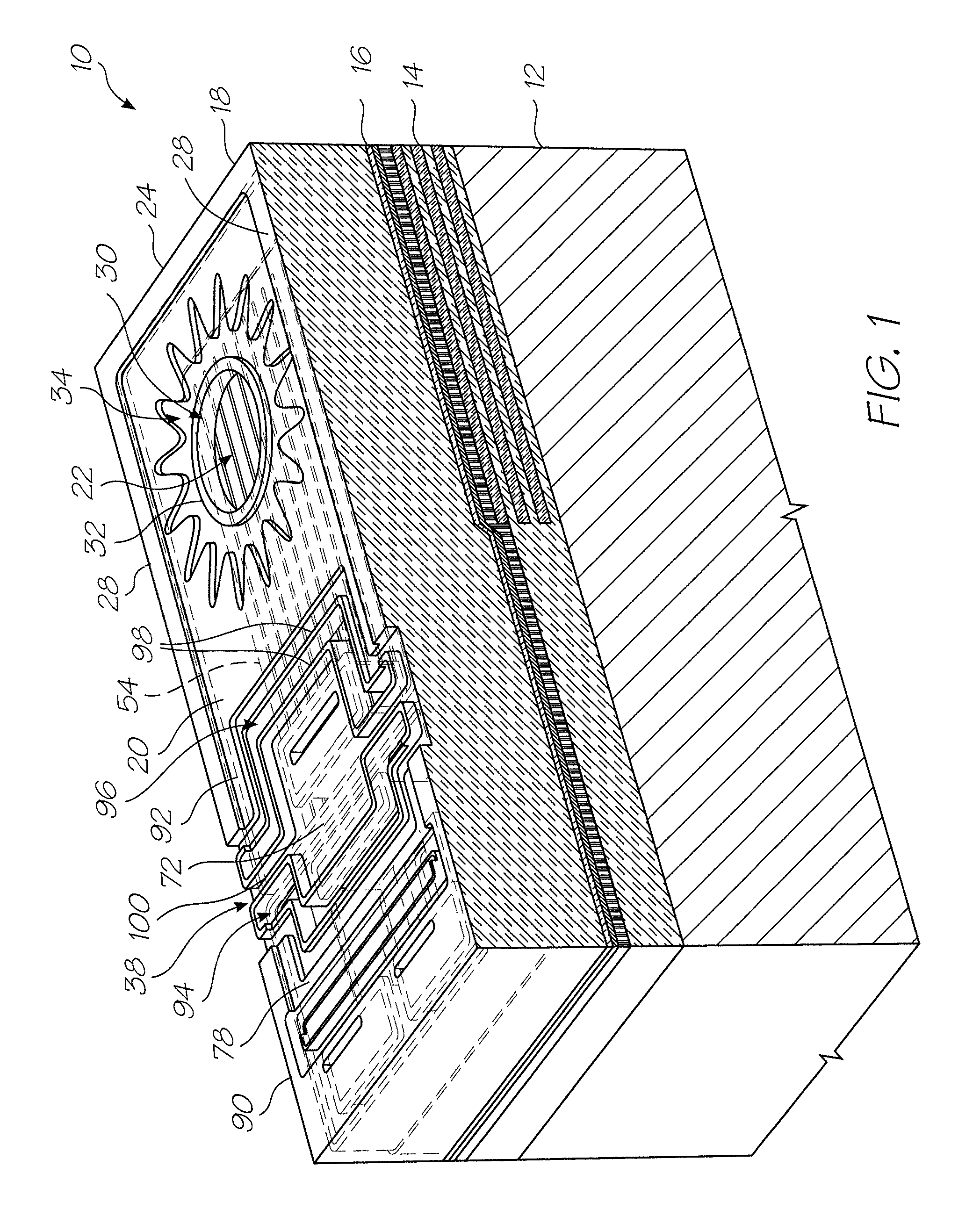 Inkjet printhead integrated circuit with ink spread prevention