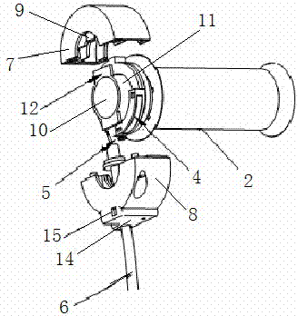 A hybrid electric motorcycle handlebar that is easy to install and use