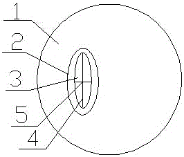 Explosion-proof valve structure for pressure relief of lithium battery