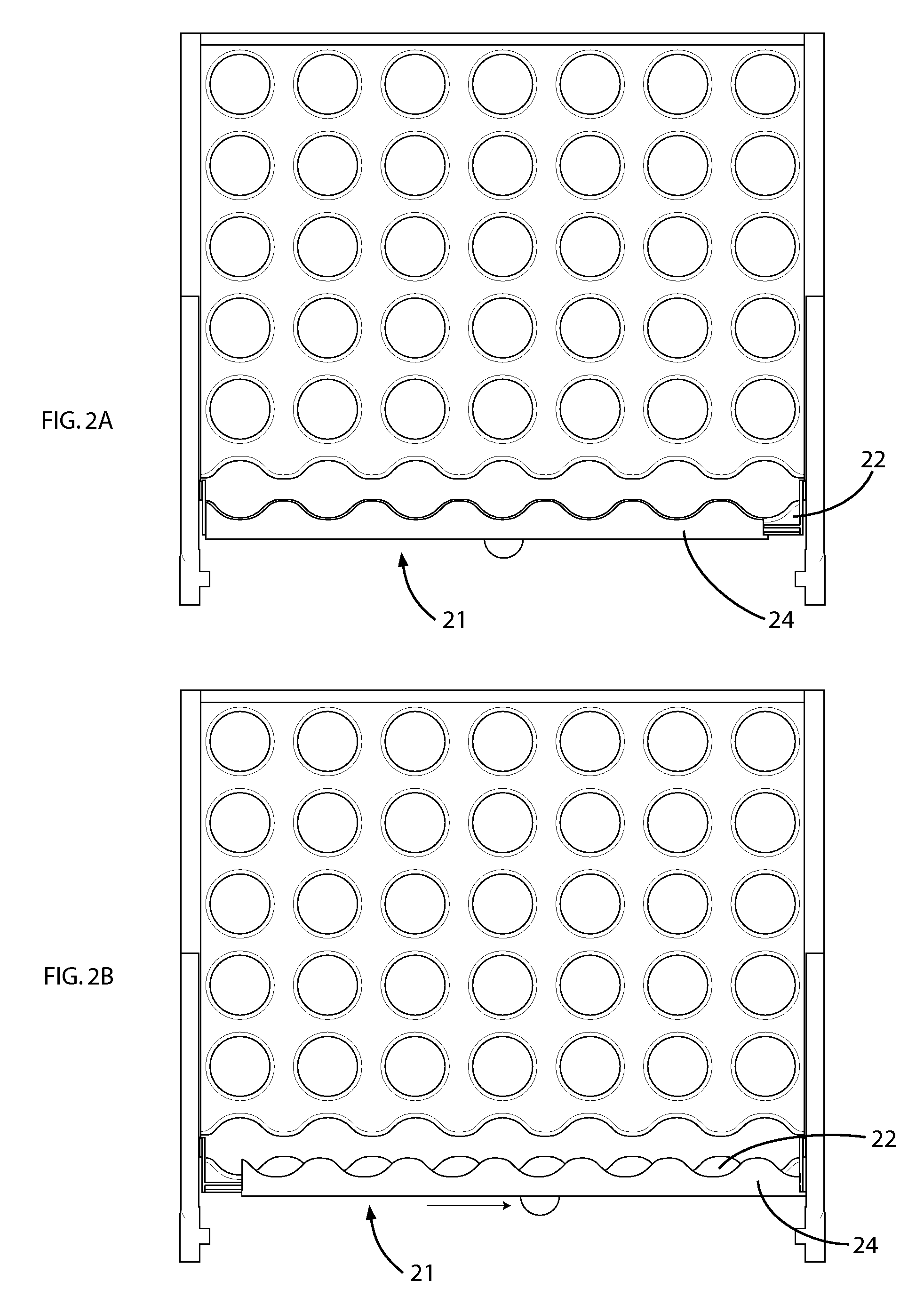 Strategic pattern building board game with ejecting feature