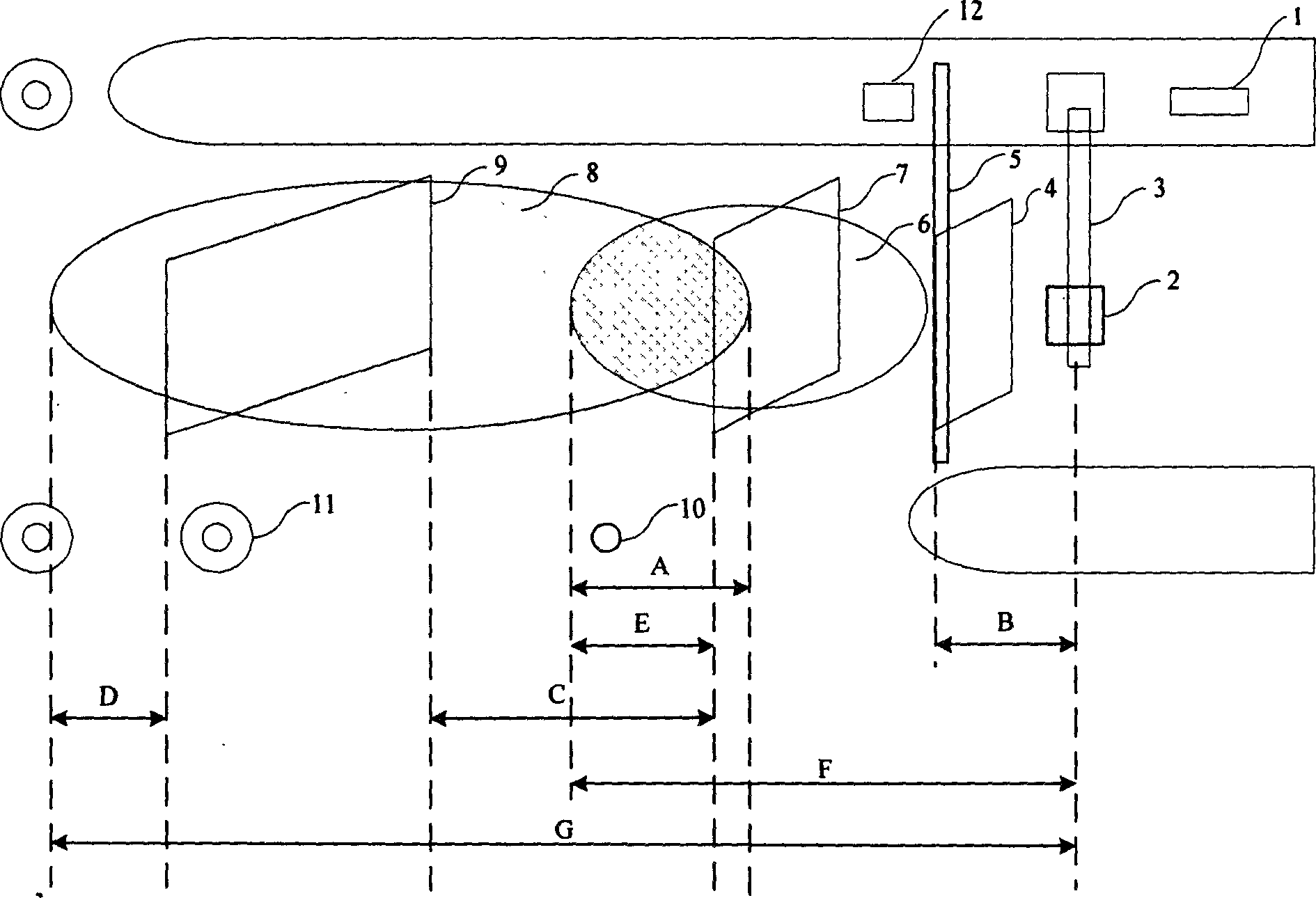 Double communication area electronic non-parking charging lane system and method f realizing same thereof