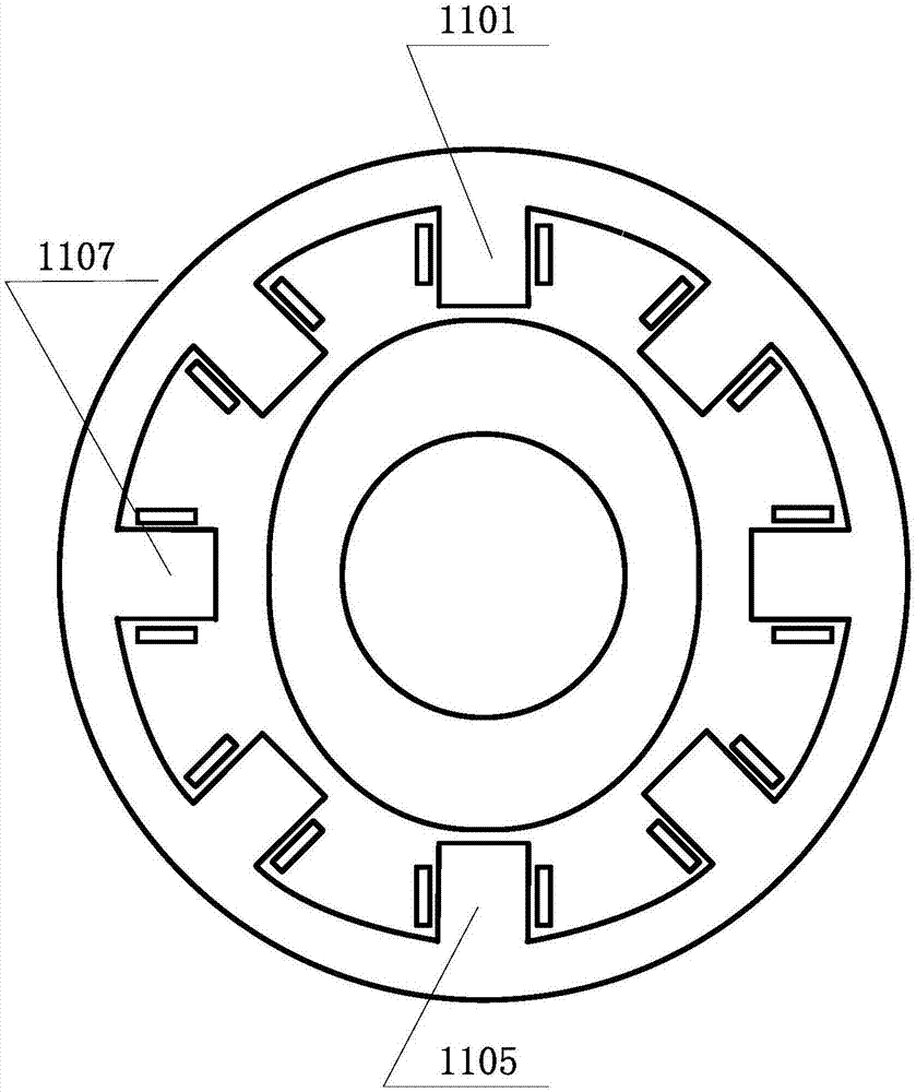 Angle detection device, rotating body and motor system