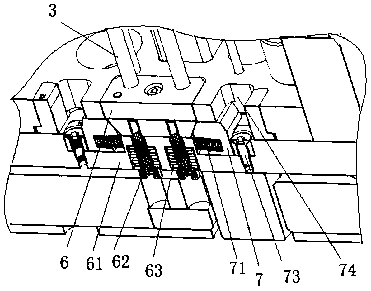 Die structure for secondary ejection of anti-sticking product