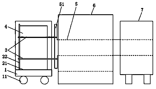 Device and method for realizing tamping coking on ordinary coke oven