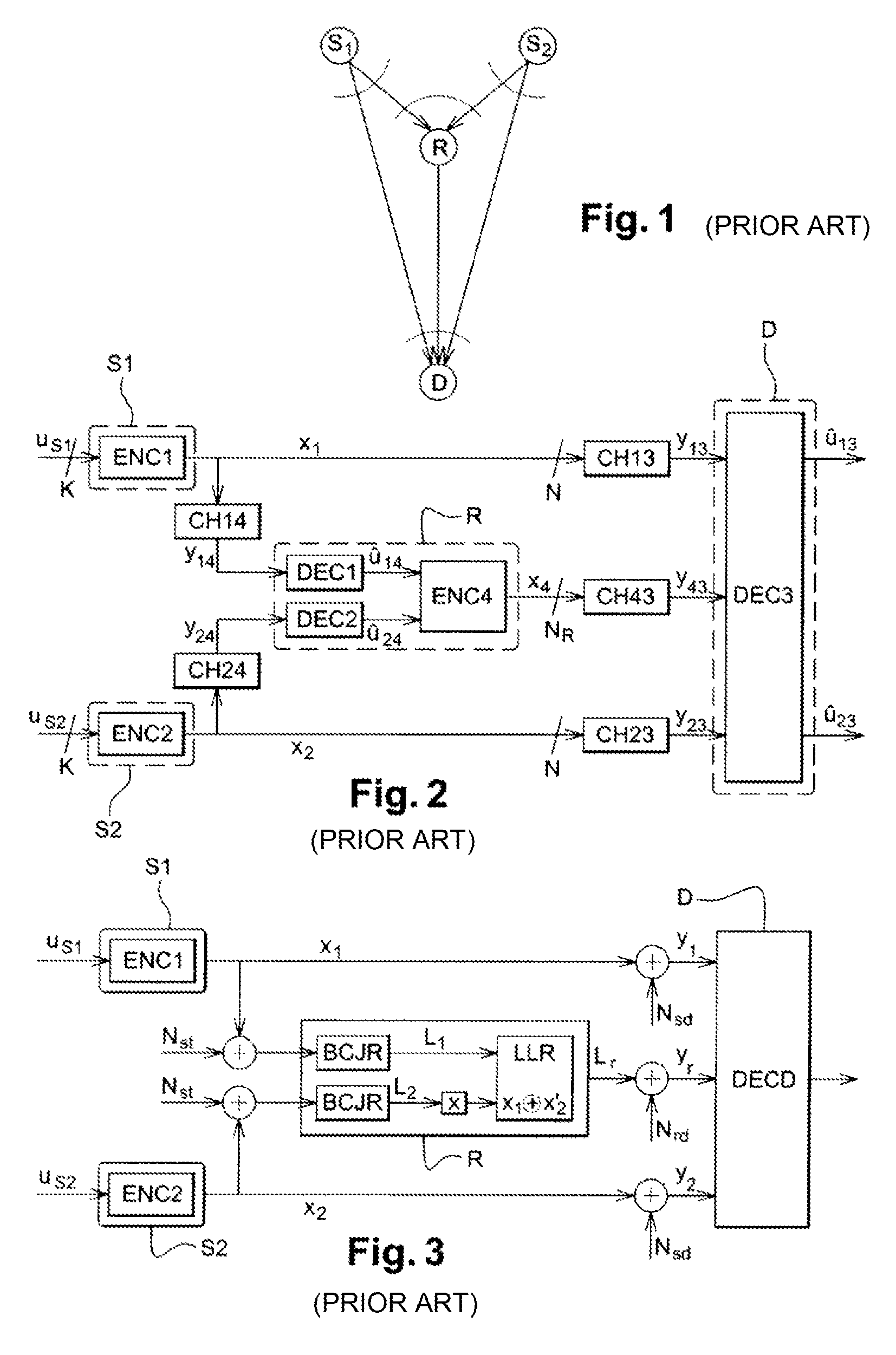 Method for transmitting a digital signal for a semi-orthogonal MARC system having half-duplex relay, and corresponding program product and relay device