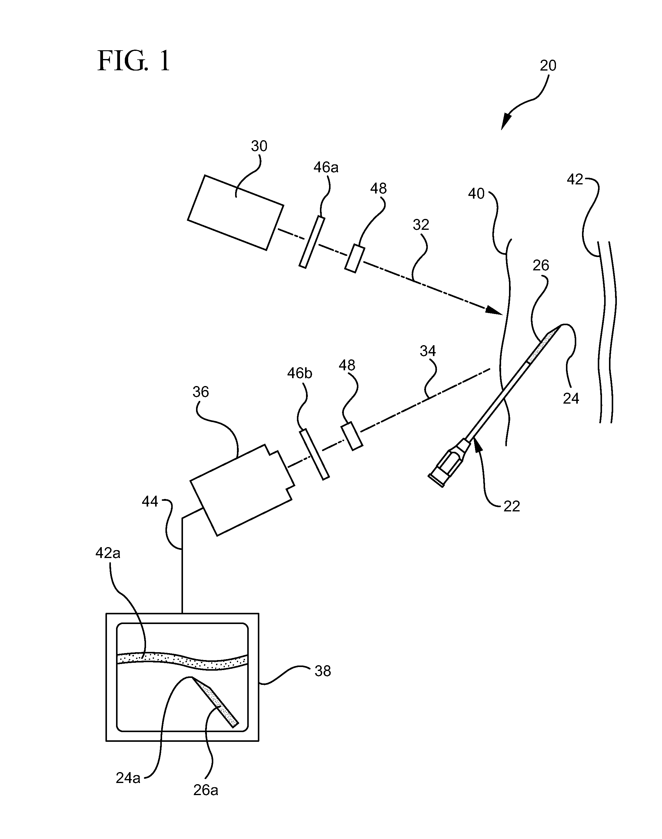 System and method for visualizing needle entry into a body