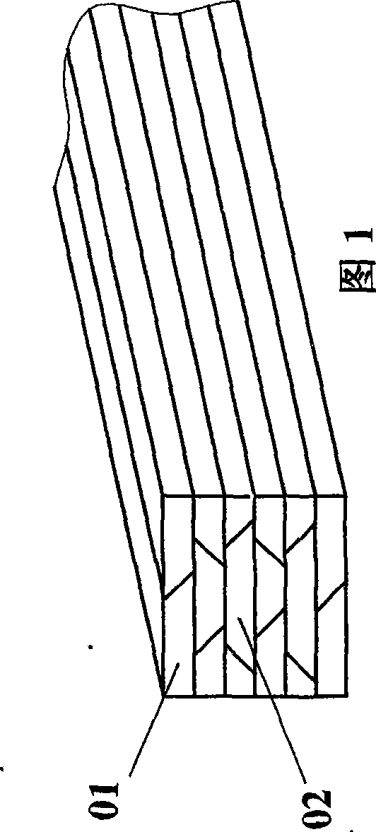 Small wood integrated shaving thin-wood manufacture method and leveling drying device thereof