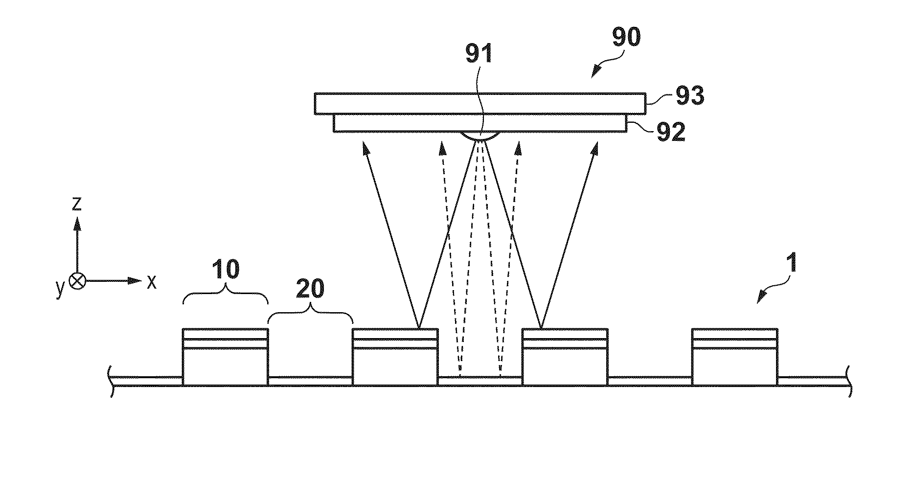 Reflective optical scale for encoder and reflective optical encoder