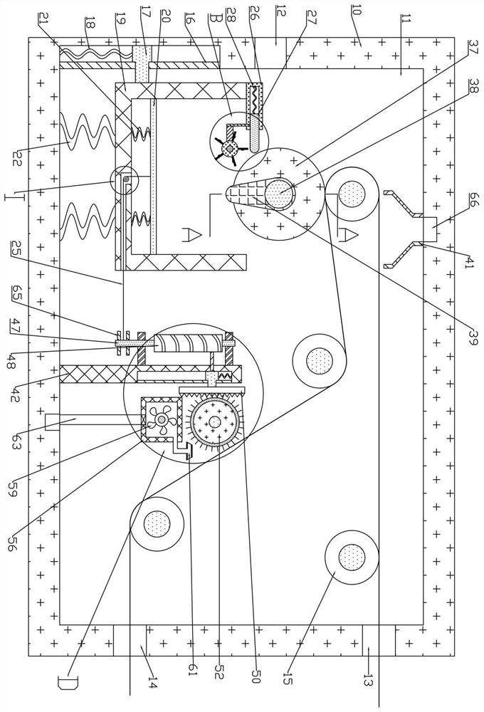 Glue spreading device for adhesive tape, and using method thereof