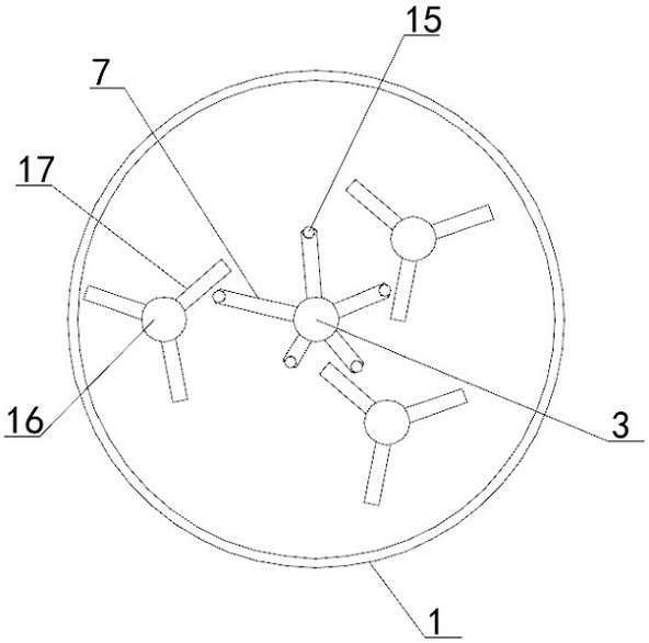 Air pressure self-discharging and self-stirring type biological fermentation tank