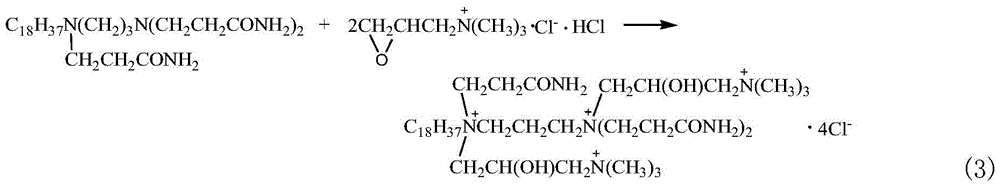 A kind of polycation amide type asphalt emulsifier and preparation method thereof