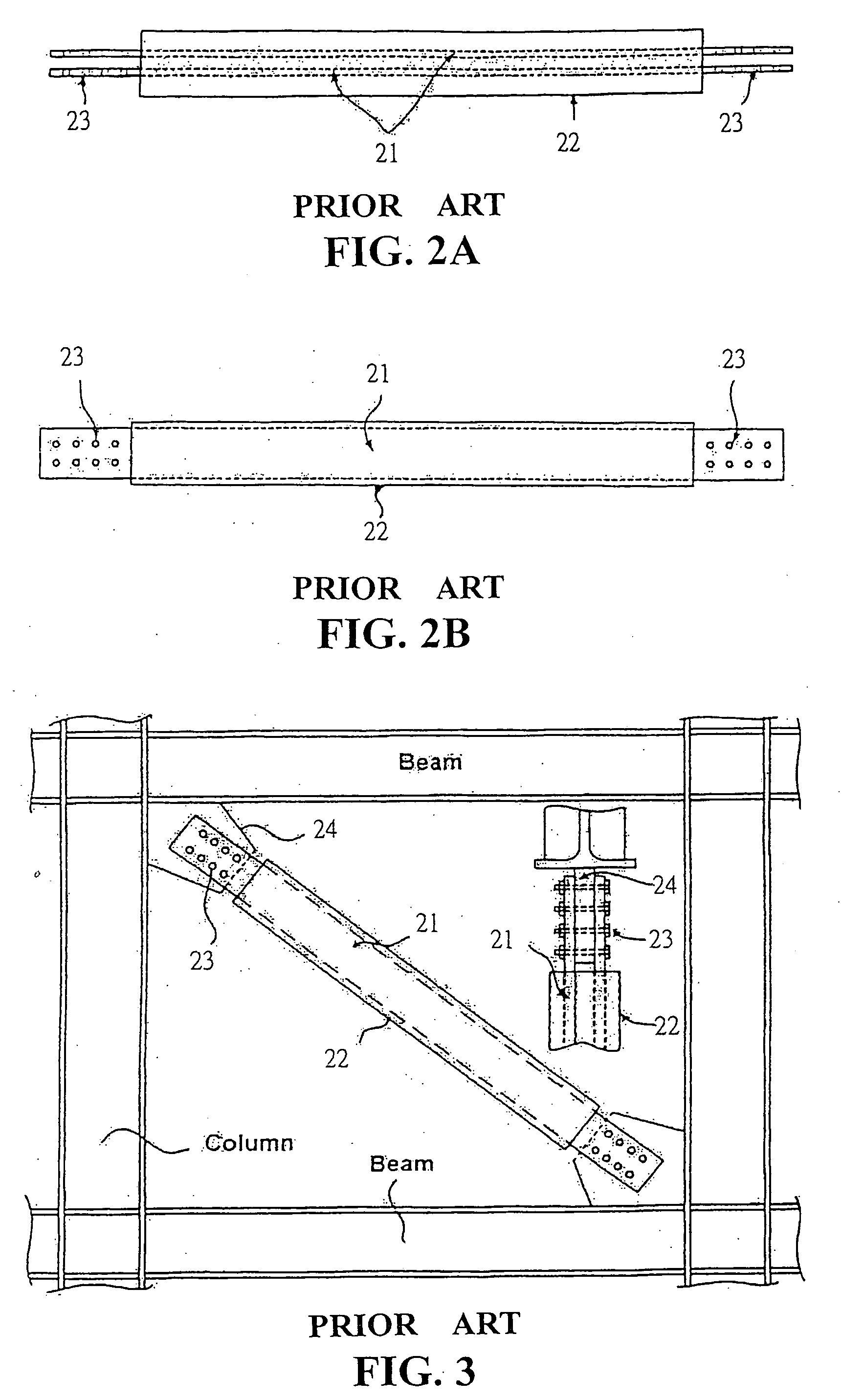 Buckling-restrained diagonal brace using lapping and improved plugging connection