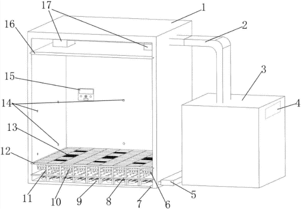 Floor radiant cool-supplying air-feeding system based on thermal comfort