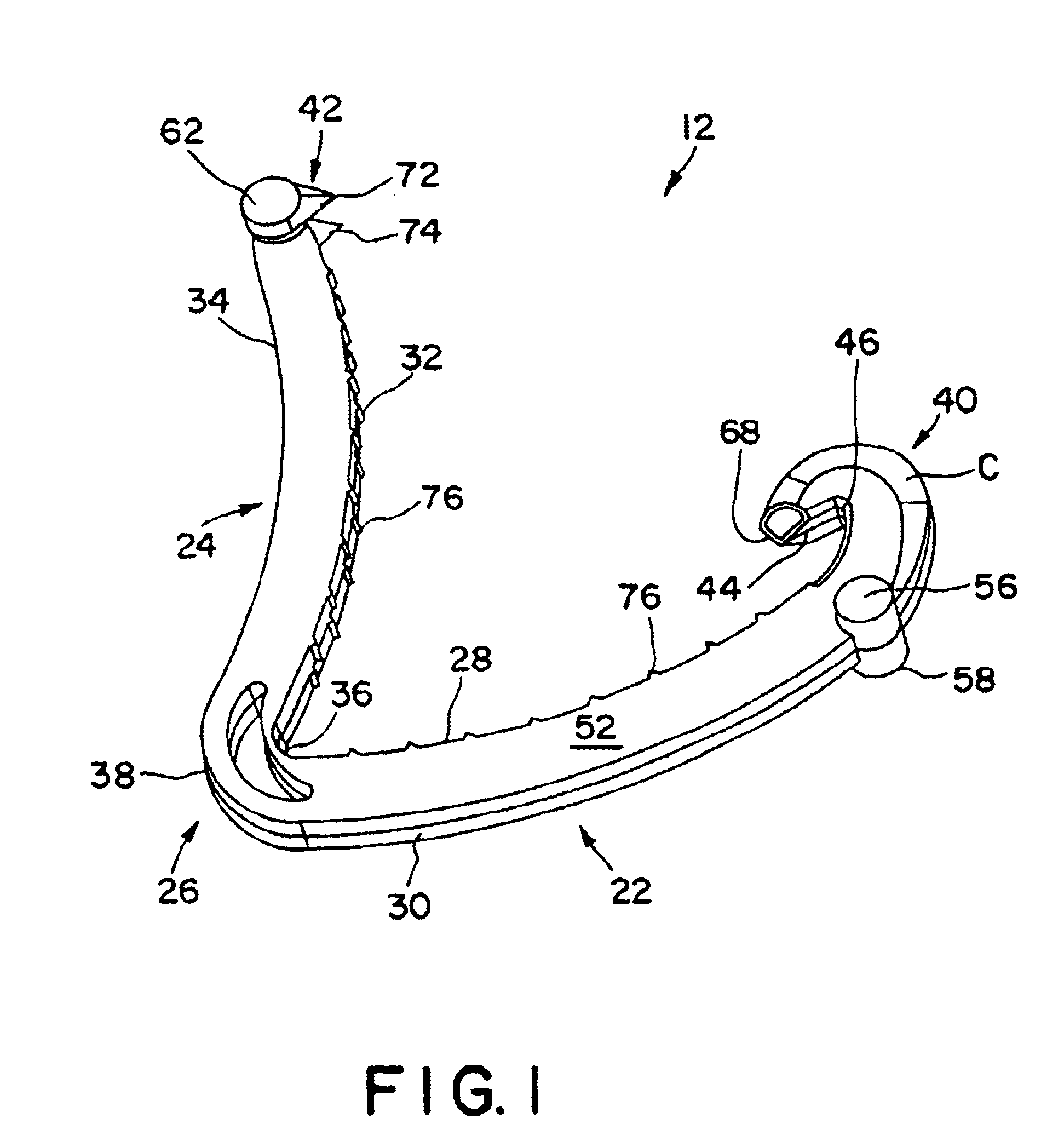 Ligating clip with integral penetrating hook