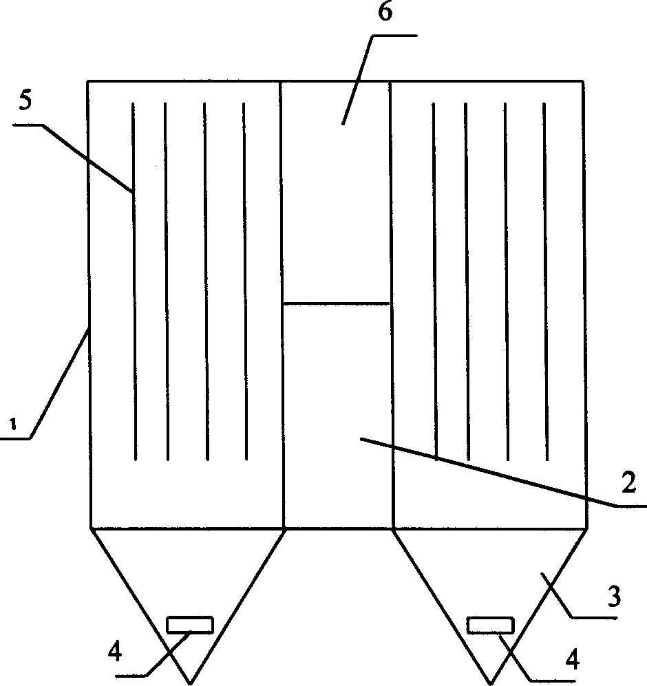 Flue gas purifying method and apparatus for bag type dust remover