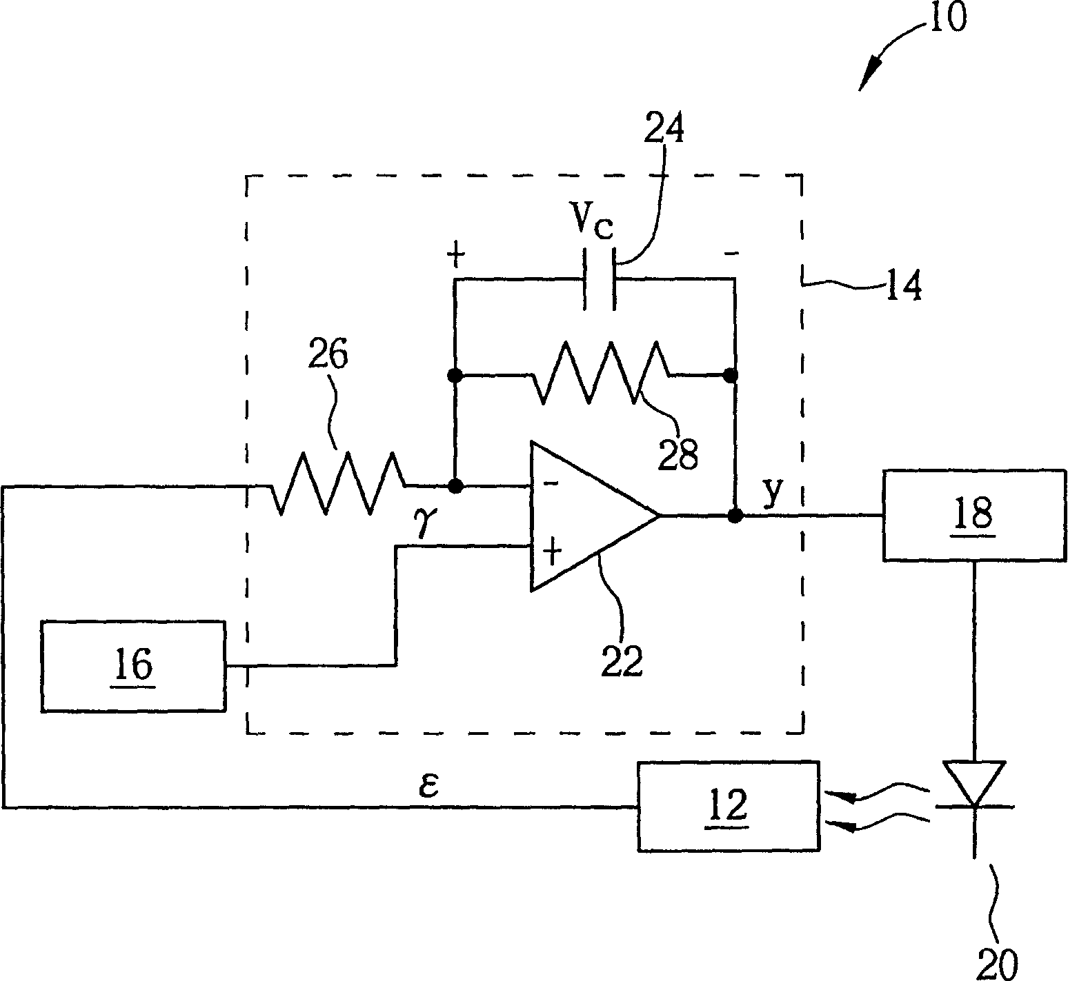 Outputting power method for controlling return circuit and optical read-write head by automatic power