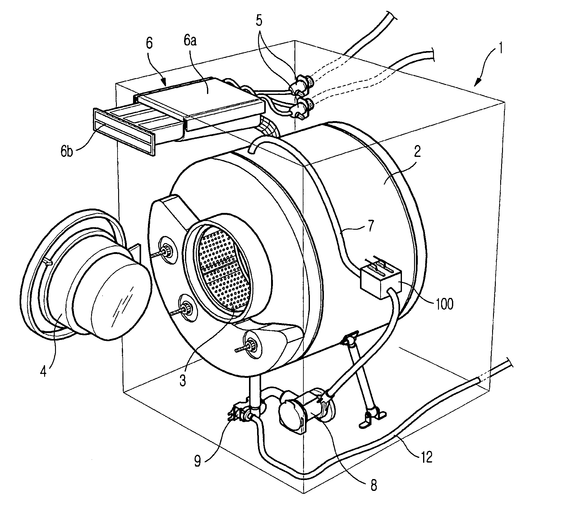 Apparatus and method for machine washing