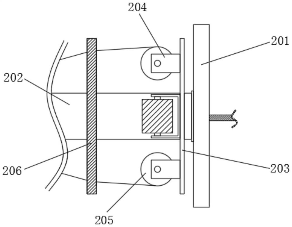 Wire drawing and bundling device for steel wire rope production