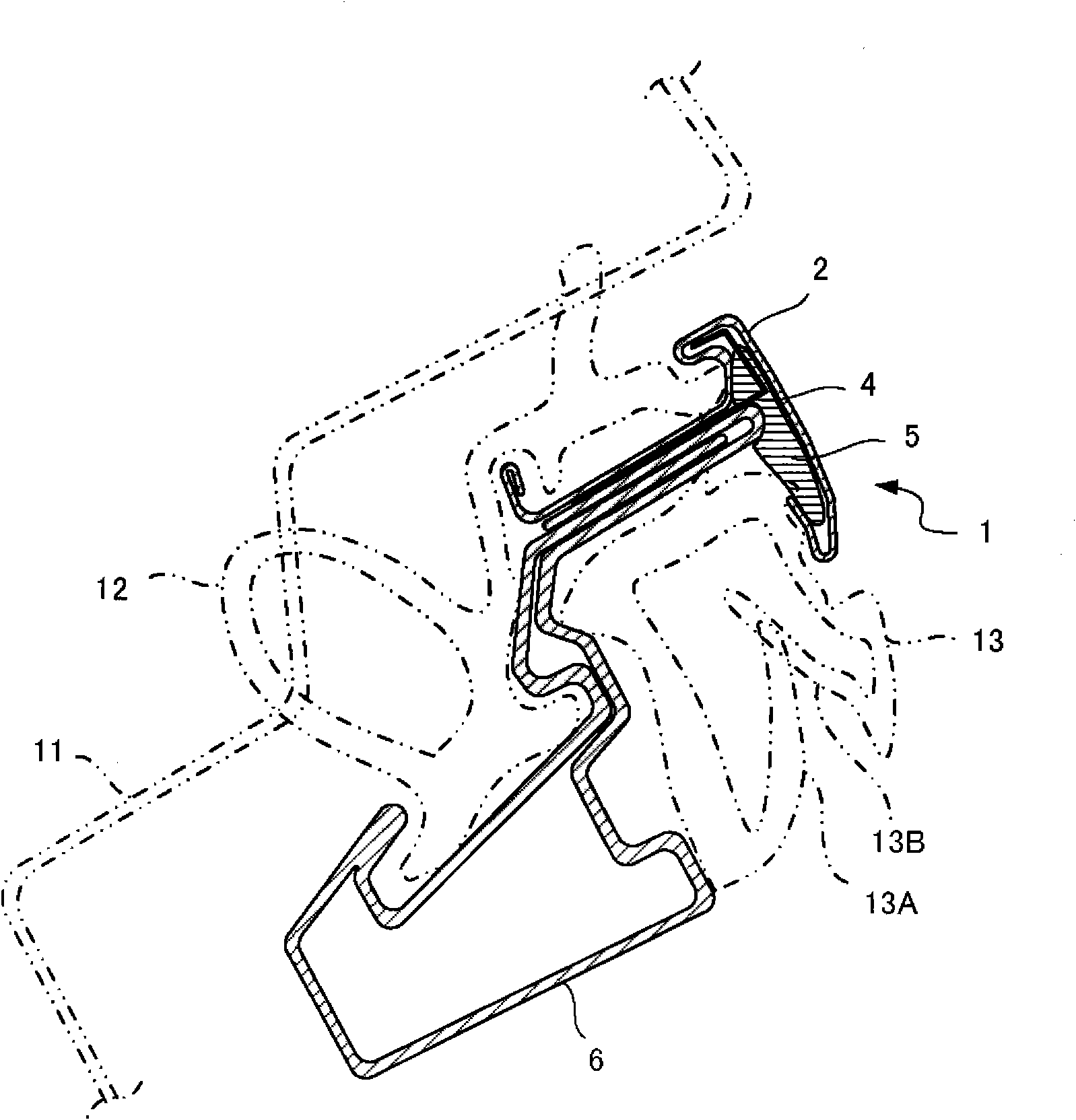 Joint structure of door edge member