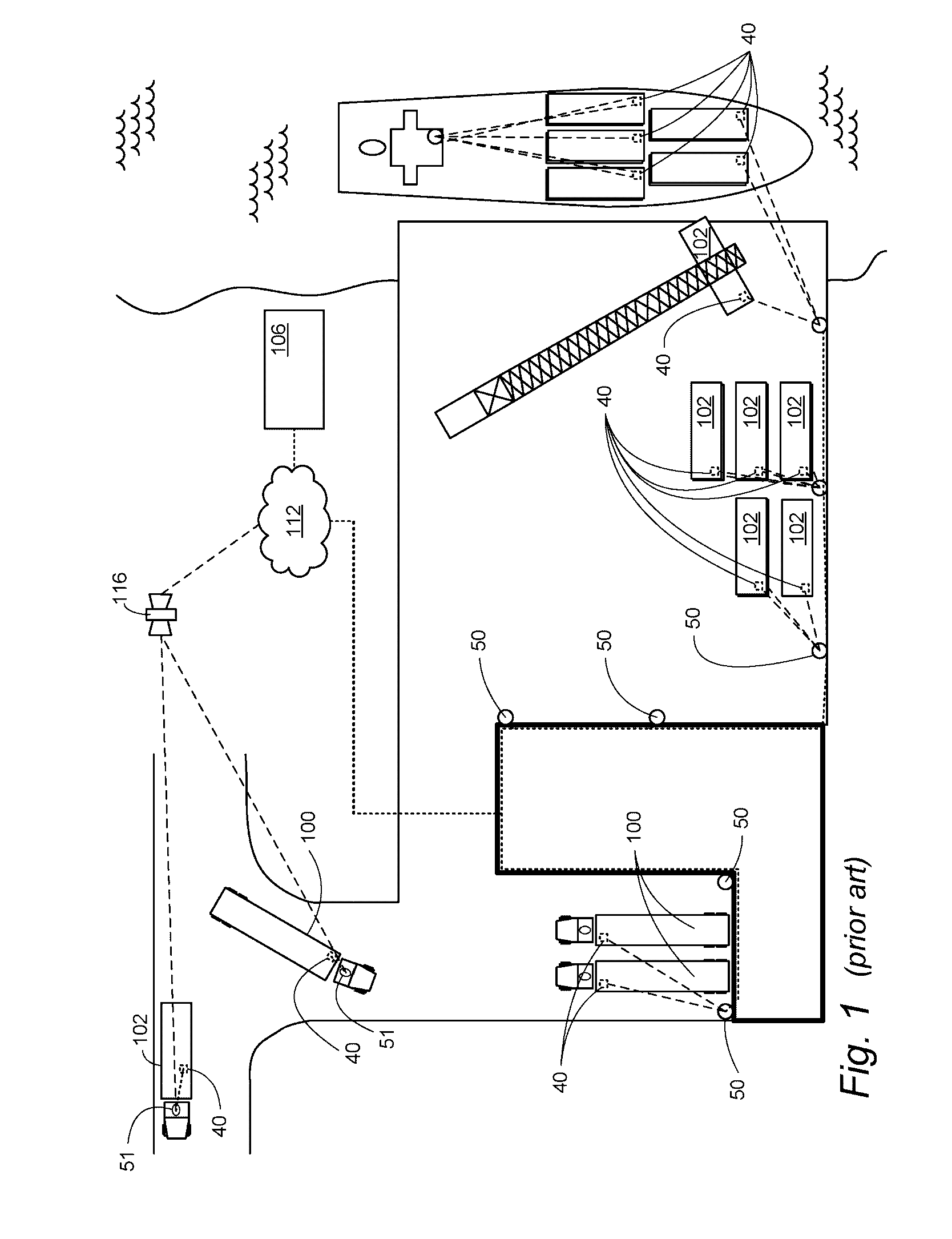 Keyhole communication device for tracking and monitoring shipping container and contents thereof