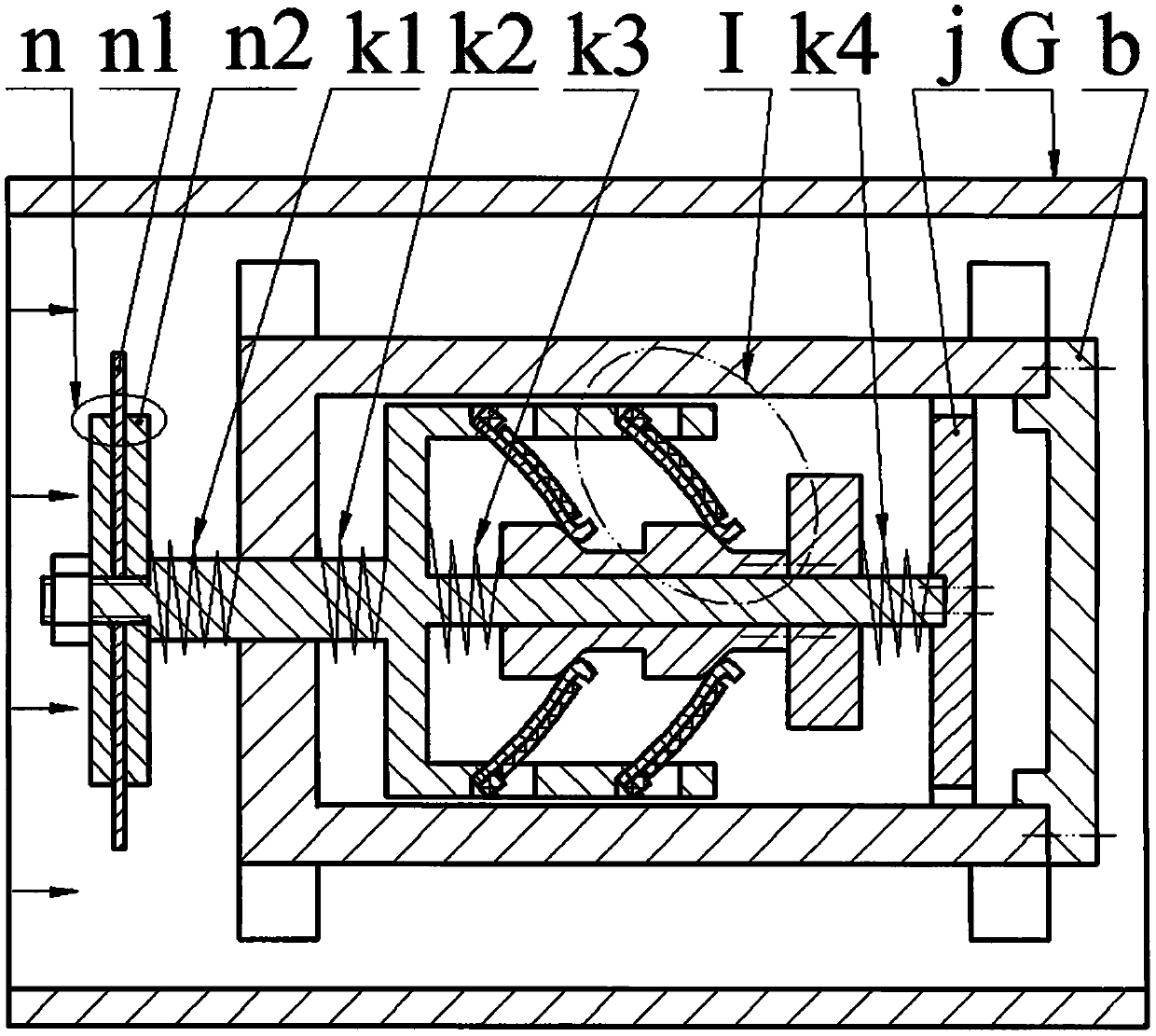 Telescopic pipeline flow generator