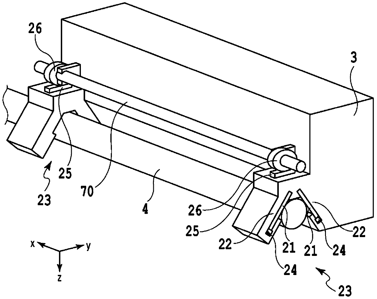 Carriage device and device comprising the carriage device