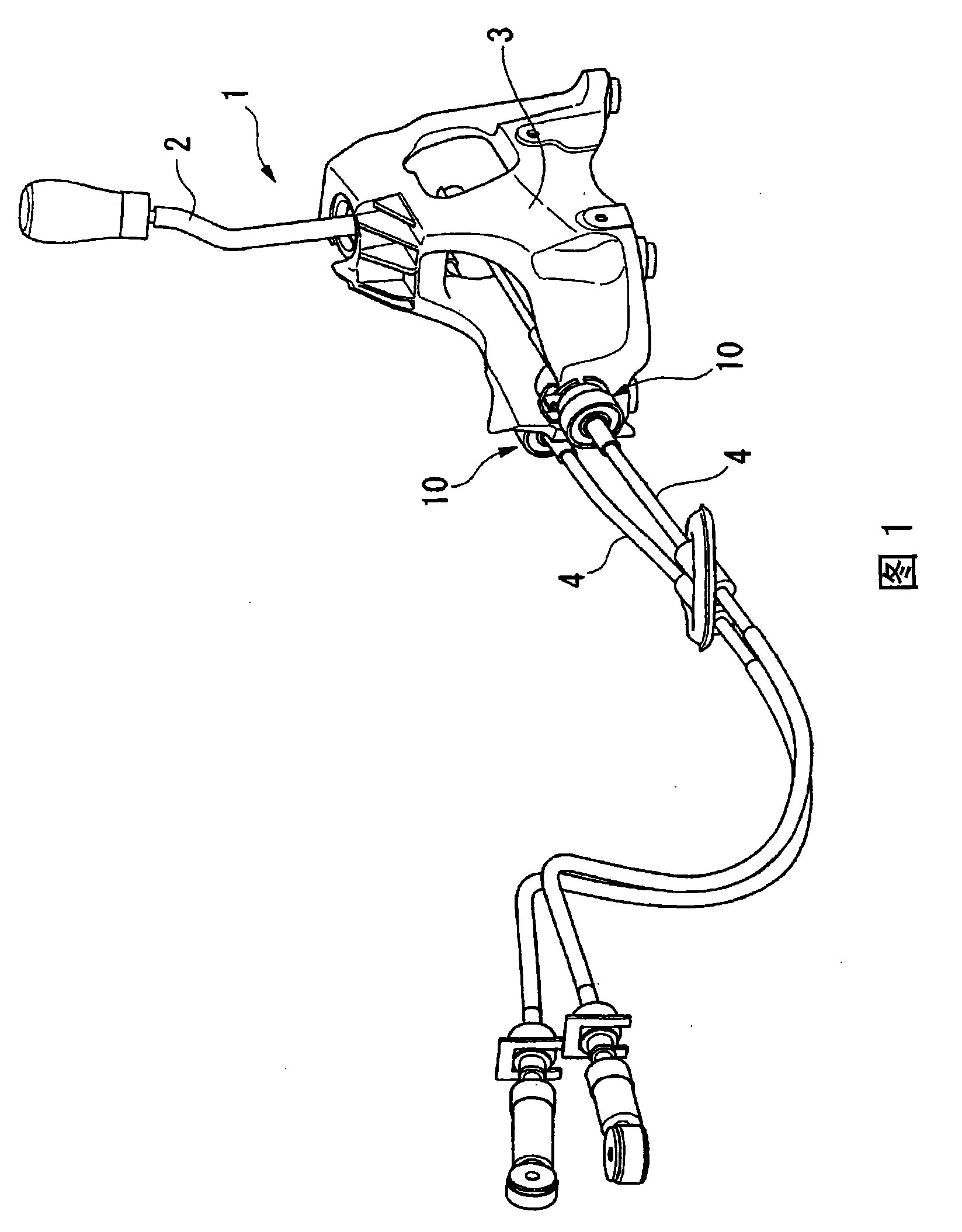 End supporting apparatus for controlling backstay cable