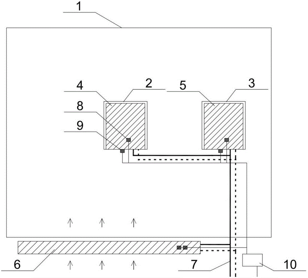 Data center liquid cooling and air cooling combined cooling device