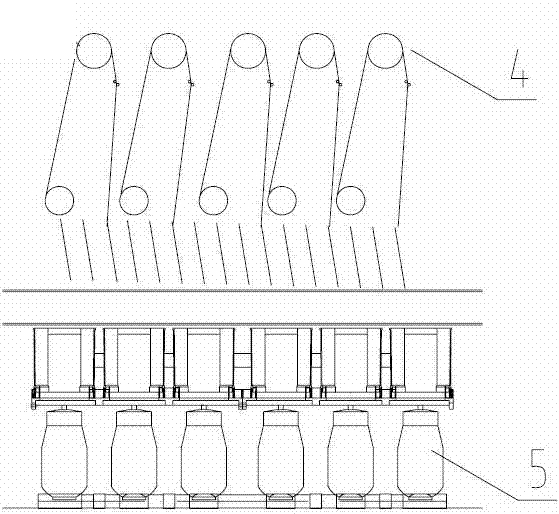 Spinning technology of spinning machine with externally-mounted winding device