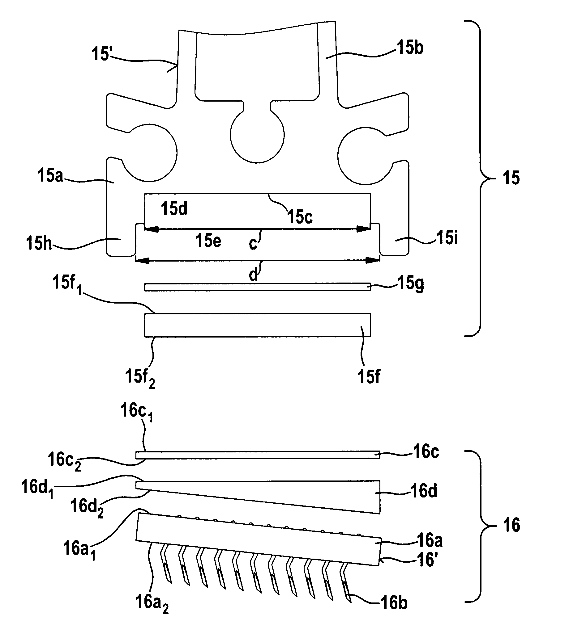 Apparatus on a carding machine for cotton, synthetic fibres and the like, in which at least one flat bar with a flat clothing is present