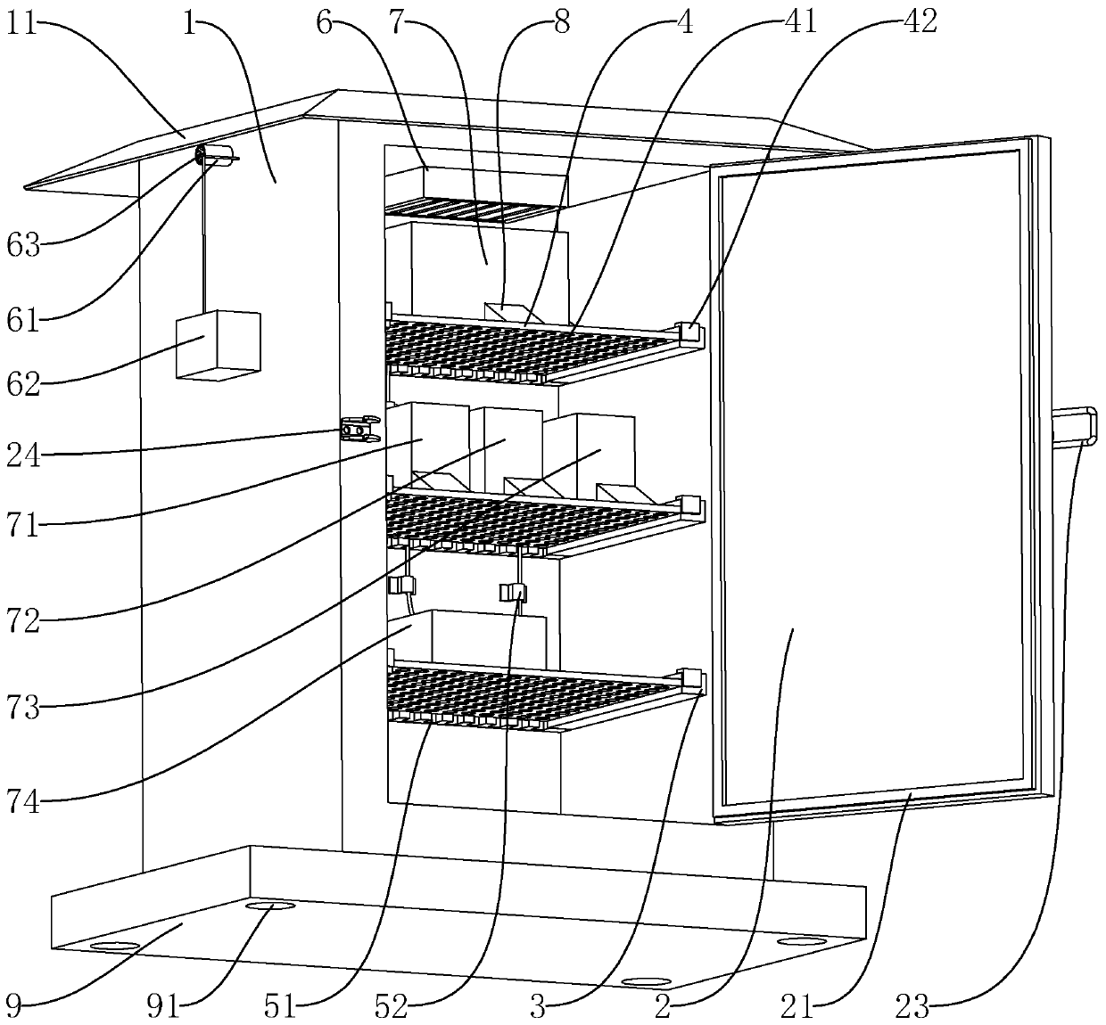 Electric power electronic type three-phase imbalance intelligent adjusting device