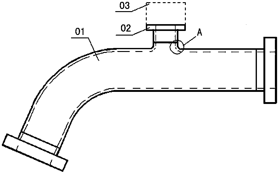 Large-diameter high-temperature-resistant aluminum alloy pipe flanging method and large-diameter high-temperature-resistant aluminum alloy pipe flanging device