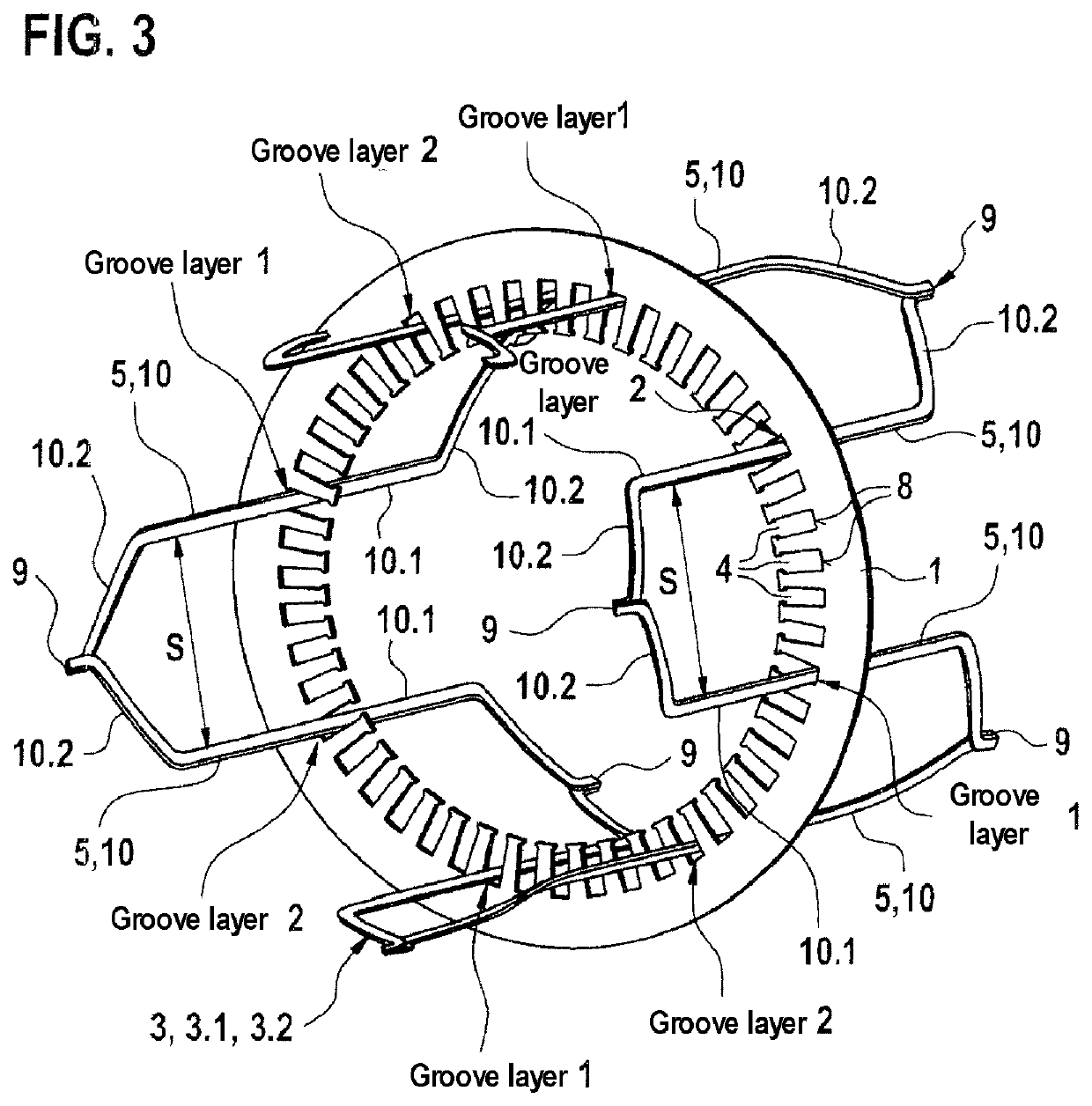 Stator for an electric machine