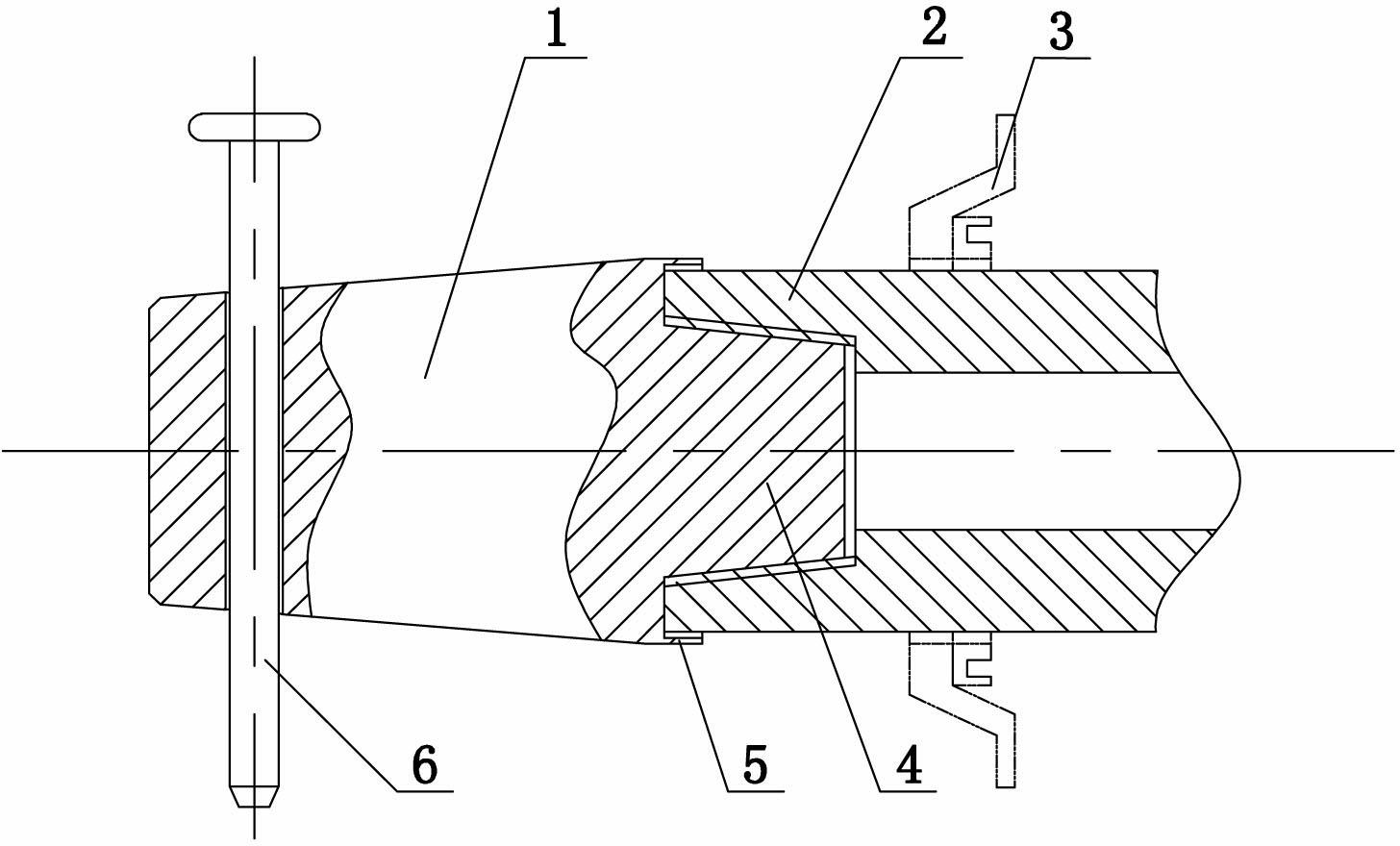 Installation guide device of skeleton sealing ring of hollow shaft of rotary drill rig and use method