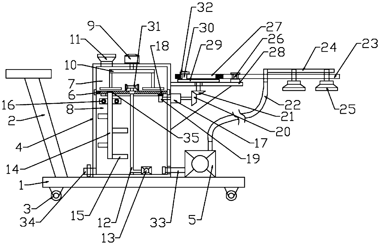 Pesticide-spraying device for traditional Chinese medicinal material plantations