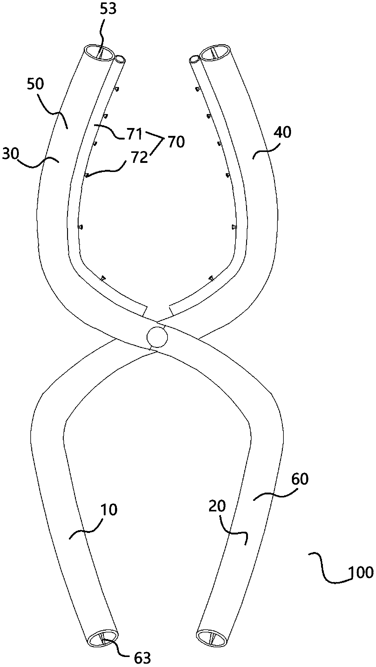 Pincerlike flexible manipulator