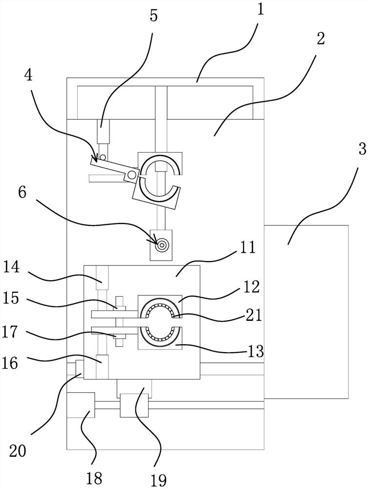 Feeding device for plastic parts in luggage accessories