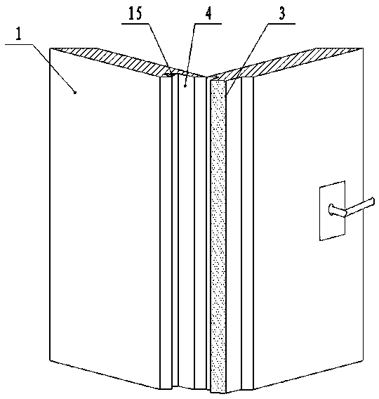 Folding door device with automatic folding function