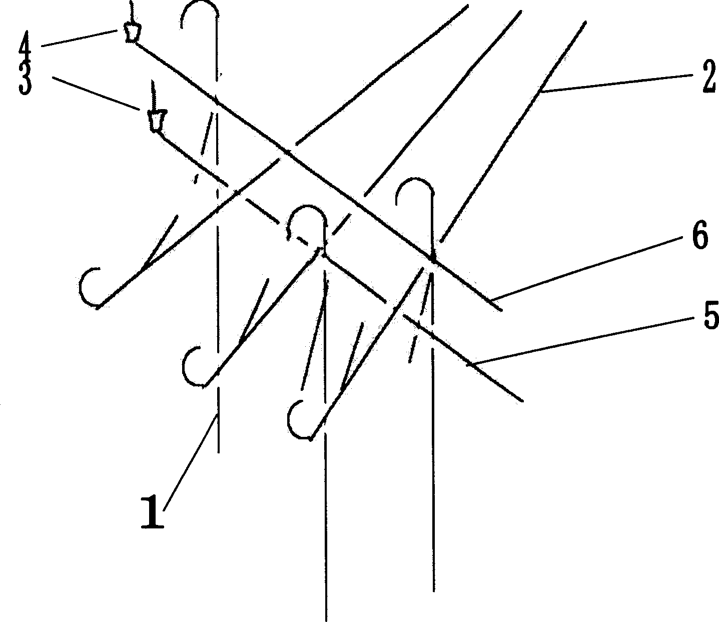 Process for weaving upper weft float hollow jacquard terry on warp-knitting circular weaving machine