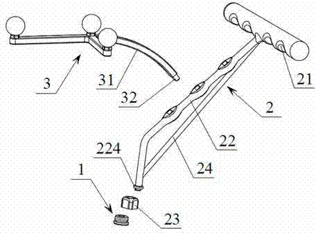 Fracture block fixing traction tracking device for orbit surgery department endoscope navigation system