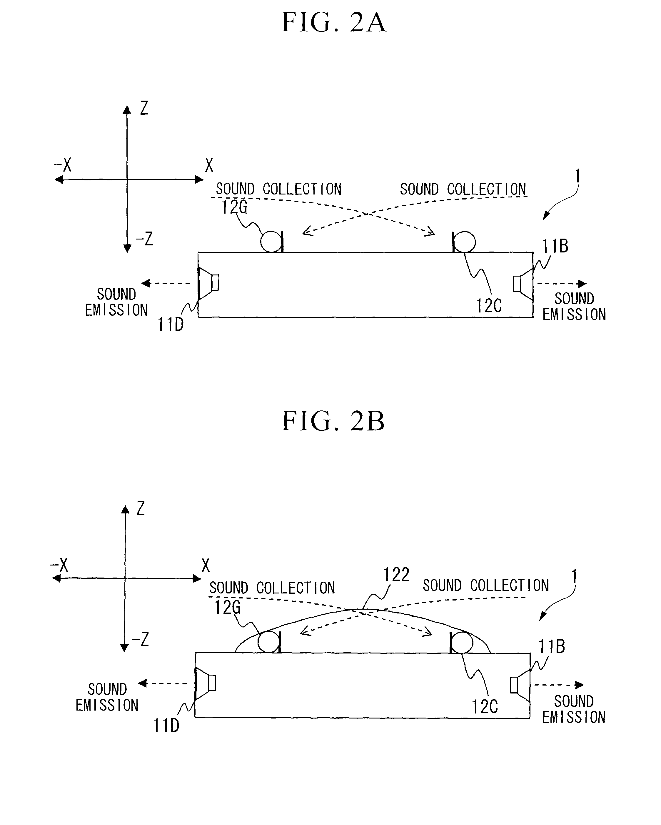 Sound emission and collection device