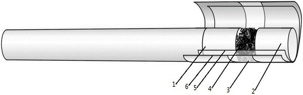 Cigarette filter containing perspective particles