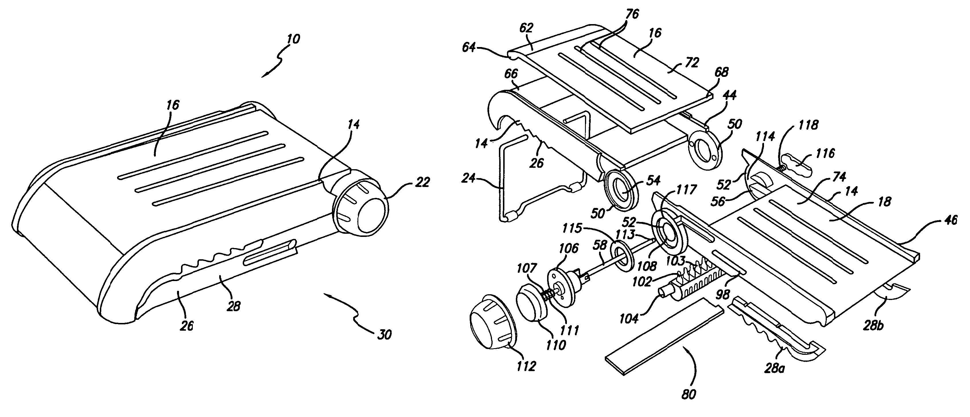 Adjustable slicing device