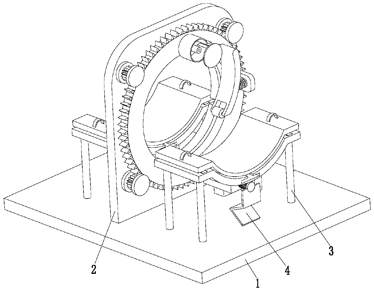 Auxiliary winding device for umbilical cord nursing gauze