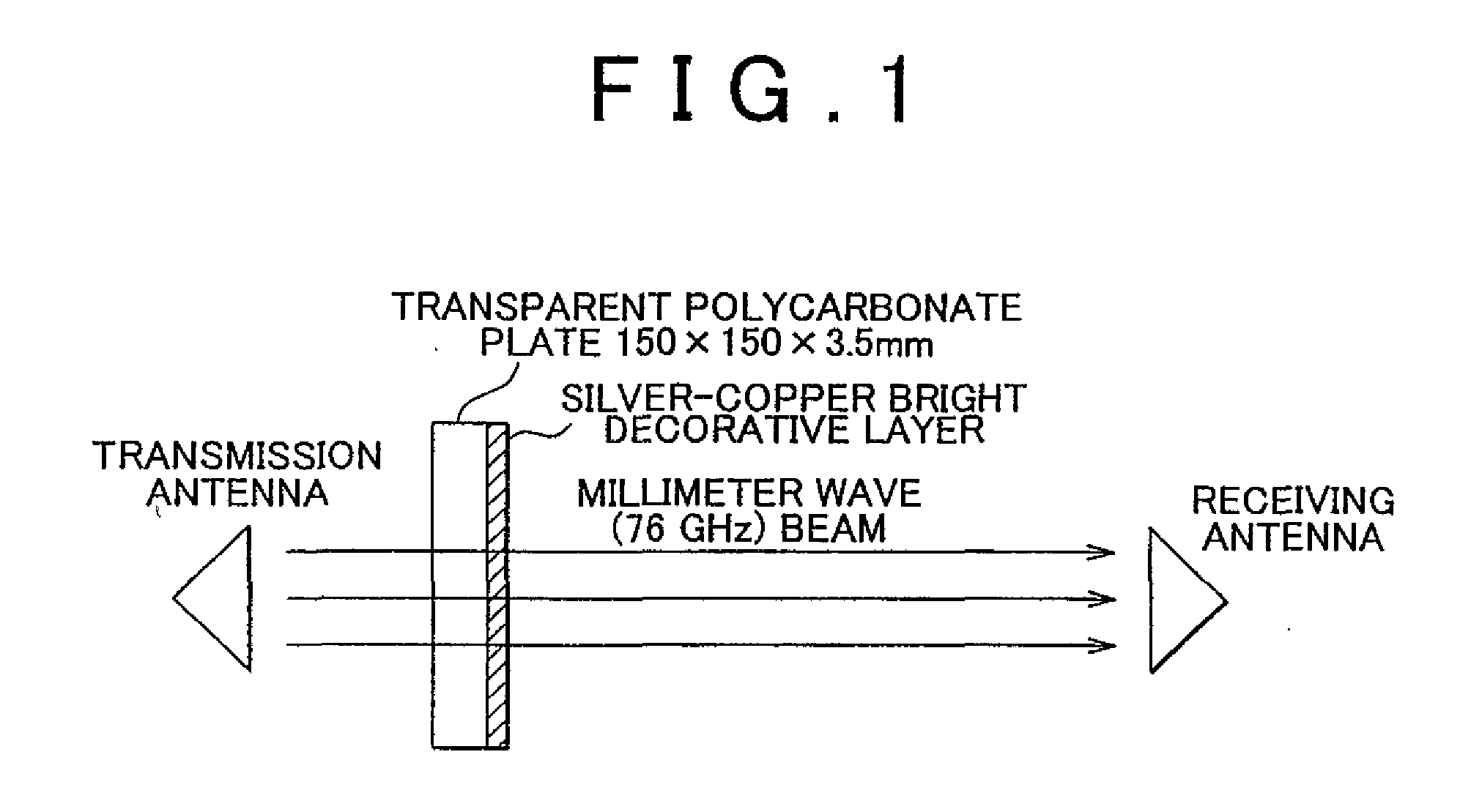 Lustrous electromagnetic wave transmissive coating film, electromagnetic wave transmissive coating material composition for forming this film, and method of forming electromagnetic wave transmissive coating film therewith