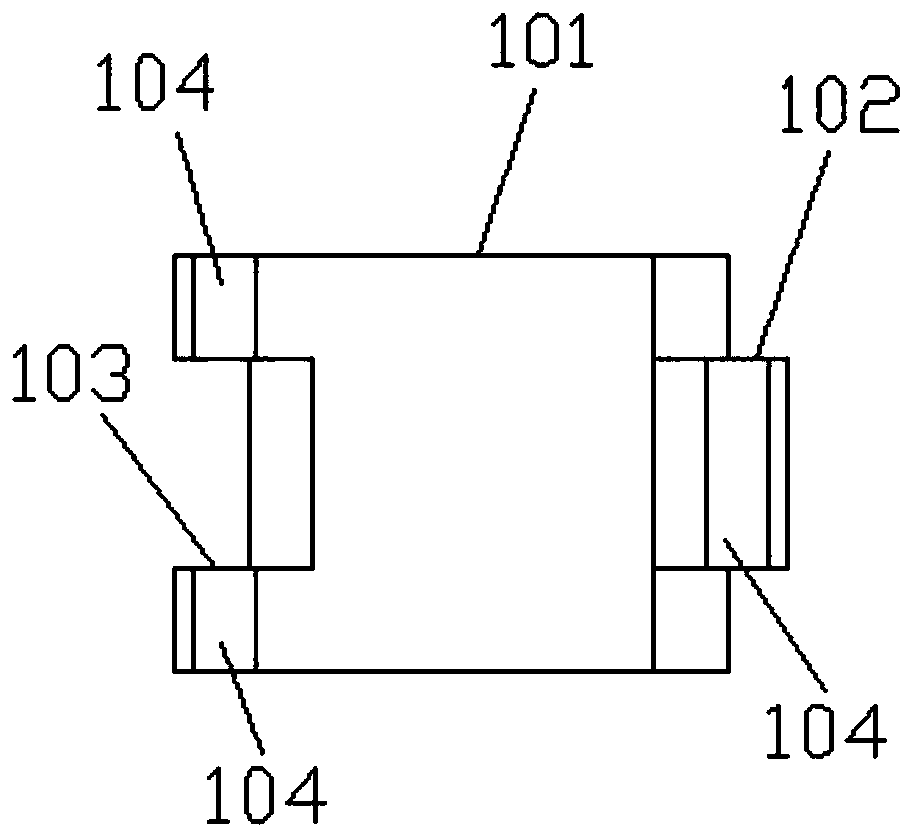 Components of glazed tile for protecting tree trunk