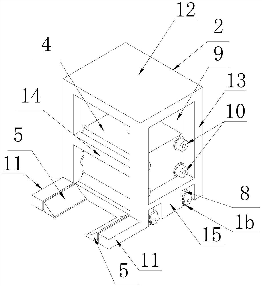 Self-tracing lifting device with supporting frame